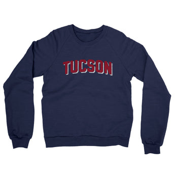 Tucson Varsity Midweight Crewneck Sweatshirt-Allegiant Goods Co. Vintage Sports Apparel