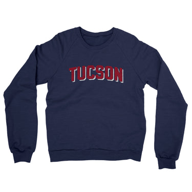 Tucson Varsity Midweight Crewneck Sweatshirt-Allegiant Goods Co. Vintage Sports Apparel