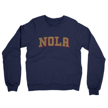 Nola Varsity Midweight Crewneck Sweatshirt-Allegiant Goods Co. Vintage Sports Apparel