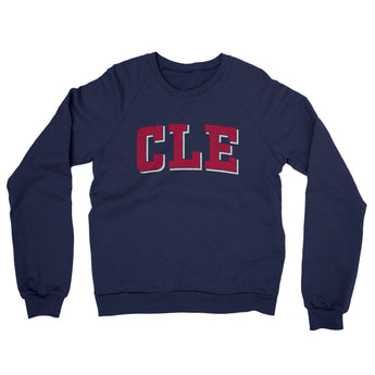 Cle Varsity Midweight Crewneck Sweatshirt-Allegiant Goods Co. Vintage Sports Apparel