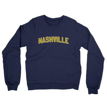Nashville Varsity Midweight Crewneck Sweatshirt-Allegiant Goods Co. Vintage Sports Apparel