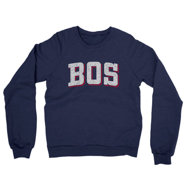 BOS Varsity Midweight Crewneck Sweatshirt-Allegiant Goods Co. Vintage Sports Apparel