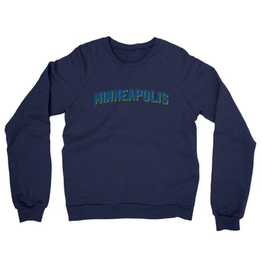 Minneapolis Varsity Midweight Crewneck Sweatshirt-Allegiant Goods Co. Vintage Sports Apparel
