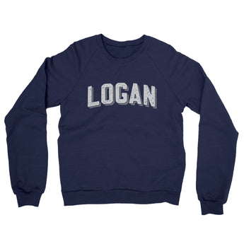 Logan Varsity Midweight Crewneck Sweatshirt-Allegiant Goods Co. Vintage Sports Apparel