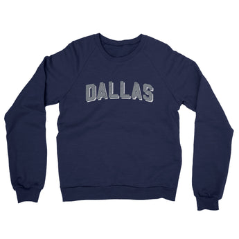 Dallas Varsity Midweight Crewneck Sweatshirt-Allegiant Goods Co. Vintage Sports Apparel