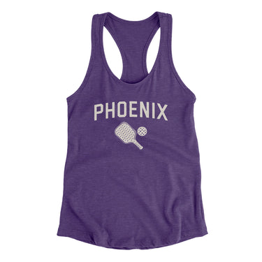 Phoenix Pickleball Women's Racerback Tank-Purple Rush-Allegiant Goods Co. Vintage Sports Apparel