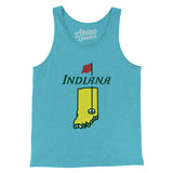 Indiana Golf Men/Unisex Tank Top-Allegiant Goods Co. Vintage Sports Apparel