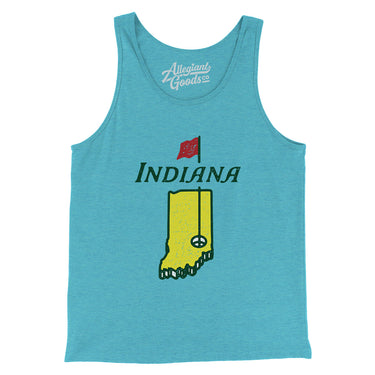 Indiana Golf Men/Unisex Tank Top-Allegiant Goods Co. Vintage Sports Apparel