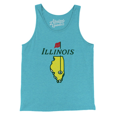 Illinois Golf Men/Unisex Tank Top-Allegiant Goods Co. Vintage Sports Apparel