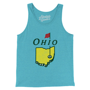 Ohio Golf Men/Unisex Tank Top-Aqua Triblend-Allegiant Goods Co. Vintage Sports Apparel