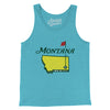 Montana Golf Men/Unisex Tank Top-Aqua Triblend-Allegiant Goods Co. Vintage Sports Apparel