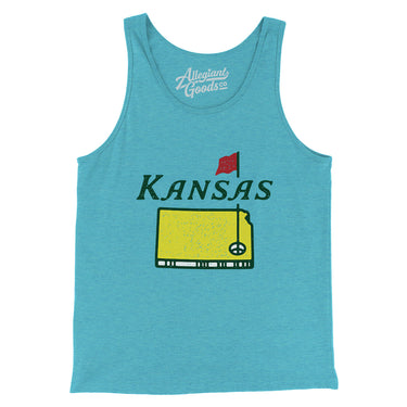 Kansas Golf Men/Unisex Tank Top-Allegiant Goods Co. Vintage Sports Apparel