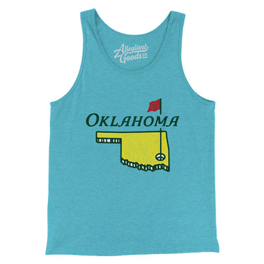 Oklahoma Golf Men/Unisex Tank Top-Allegiant Goods Co. Vintage Sports Apparel