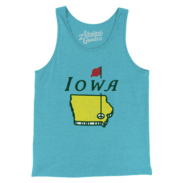 Iowa Golf Men/Unisex Tank Top-Allegiant Goods Co. Vintage Sports Apparel