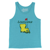 Louisiana Golf Men/Unisex Tank Top-Allegiant Goods Co. Vintage Sports Apparel