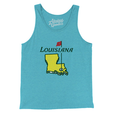 Louisiana Golf Men/Unisex Tank Top-Allegiant Goods Co. Vintage Sports Apparel