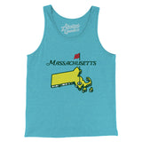 Massachusetts Golf Men/Unisex Tank Top-Allegiant Goods Co. Vintage Sports Apparel