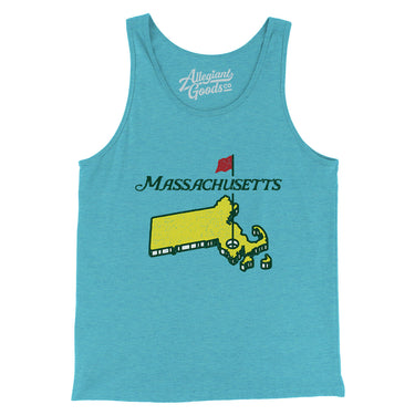 Massachusetts Golf Men/Unisex Tank Top-Allegiant Goods Co. Vintage Sports Apparel