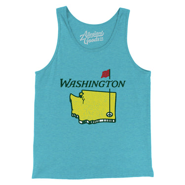 Washington Golf Men/Unisex Tank Top-Allegiant Goods Co. Vintage Sports Apparel