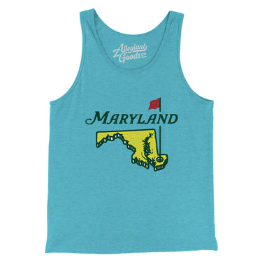 Maryland Golf Men/Unisex Tank Top-Allegiant Goods Co. Vintage Sports Apparel