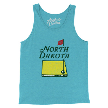 North Dakota Golf Men/Unisex Tank Top-Allegiant Goods Co. Vintage Sports Apparel