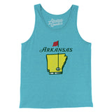 Arkansas Golf Men/Unisex Tank Top-Allegiant Goods Co. Vintage Sports Apparel