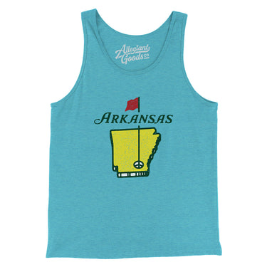Arkansas Golf Men/Unisex Tank Top-Allegiant Goods Co. Vintage Sports Apparel