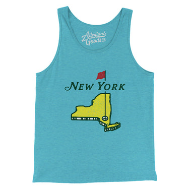 New York Golf Men/Unisex Tank Top-Allegiant Goods Co. Vintage Sports Apparel
