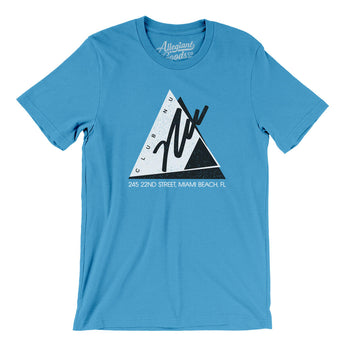 Club Nu Miami Men/Unisex T-Shirt-Aqua-Allegiant Goods Co. Vintage Sports Apparel