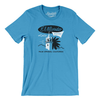 El Mirador Hotel Palm Springs Men/Unisex T-Shirt-Aqua-Allegiant Goods Co. Vintage Sports Apparel