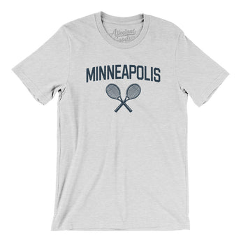 Minneapolis Tennis Men/Unisex T-Shirt-Ash-Allegiant Goods Co. Vintage Sports Apparel