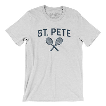 St. Pete Tennis Men/Unisex T-Shirt-Ash-Allegiant Goods Co. Vintage Sports Apparel