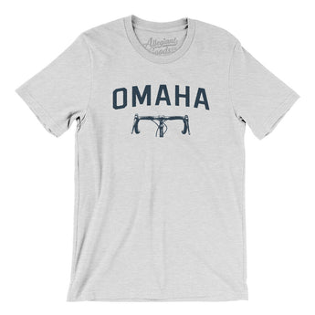 Omaha Cycling Men/Unisex T-Shirt-Ash-Allegiant Goods Co. Vintage Sports Apparel