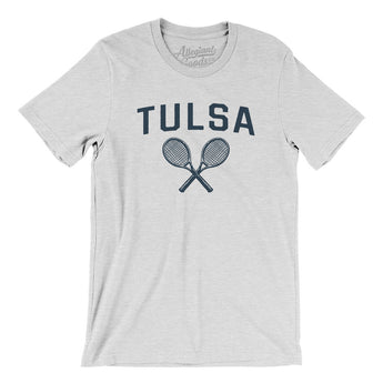 Tulsa Tennis Men/Unisex T-Shirt-Ash-Allegiant Goods Co. Vintage Sports Apparel