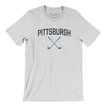 Pittsburgh Golf Men/Unisex T-Shirt-Ash-Allegiant Goods Co. Vintage Sports Apparel