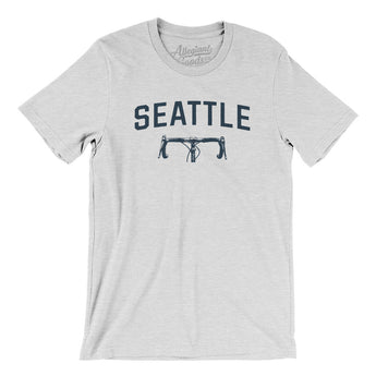 Seattle Cycling Men/Unisex T-Shirt-Ash-Allegiant Goods Co. Vintage Sports Apparel