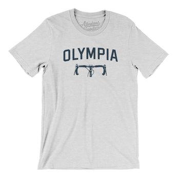 Olympia Cycling Men/Unisex T-Shirt-Ash-Allegiant Goods Co. Vintage Sports Apparel