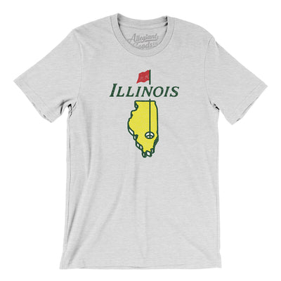 Illinois Golf Men/Unisex T-Shirt-Ash-Allegiant Goods Co. Vintage Sports Apparel