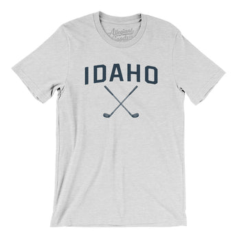 Idaho Golf Men/Unisex T-Shirt-Ash-Allegiant Goods Co. Vintage Sports Apparel