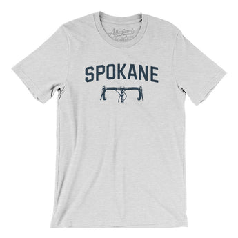 Spokane Cycling Men/Unisex T-Shirt-Ash-Allegiant Goods Co. Vintage Sports Apparel
