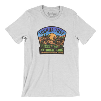 Joshua Tree National Park Badge Men/Unisex T-Shirt-Ash-Allegiant Goods Co. Vintage Sports Apparel