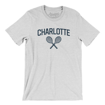 Charlotte Tennis Men/Unisex T-Shirt-Ash-Allegiant Goods Co. Vintage Sports Apparel
