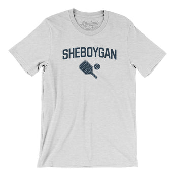 Sheboygan Pickleball Men/Unisex T-Shirt-Ash-Allegiant Goods Co. Vintage Sports Apparel