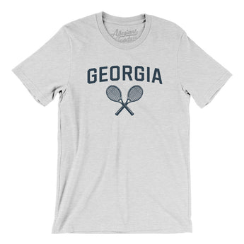Georgia Tennis Men/Unisex T-Shirt-Ash-Allegiant Goods Co. Vintage Sports Apparel