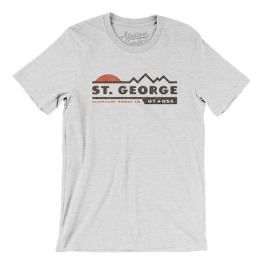 St. George Mountain Sunset Men/Unisex T-Shirt-Ash-Allegiant Goods Co. Vintage Sports Apparel