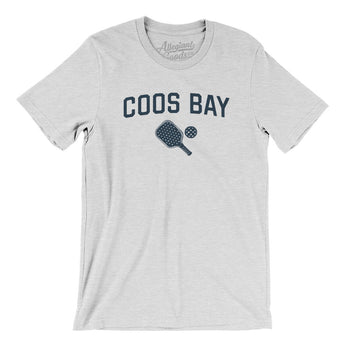 Coos Bay Pickleball Men/Unisex T-Shirt-Ash-Allegiant Goods Co. Vintage Sports Apparel