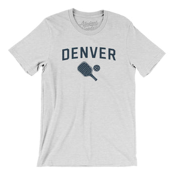 Denver Pickleball Men/Unisex T-Shirt-Ash-Allegiant Goods Co. Vintage Sports Apparel