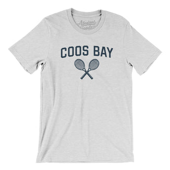 Coos Bay Tennis Men/Unisex T-Shirt-Ash-Allegiant Goods Co. Vintage Sports Apparel