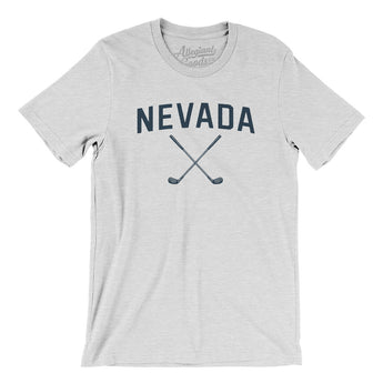 Nevada Golf Men/Unisex T-Shirt-Ash-Allegiant Goods Co. Vintage Sports Apparel