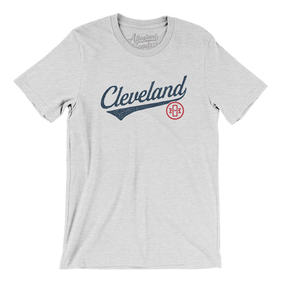 Cleveland Vintage Script Men/Unisex T-Shirt-Ash-Allegiant Goods Co. Vintage Sports Apparel